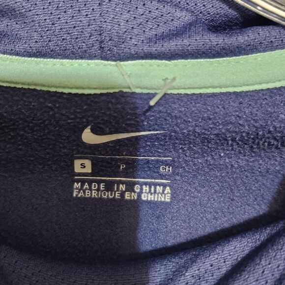 Nike Womens Blue Long Sleeve All Time Therma Logo Training Hoodie SMALL - Picture 3 of 7